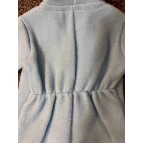 Vintage Cuddler by Doespun Baby Winter Footed Hooded Onesie – Blue & Cream – Siz - Picture 5 of 16